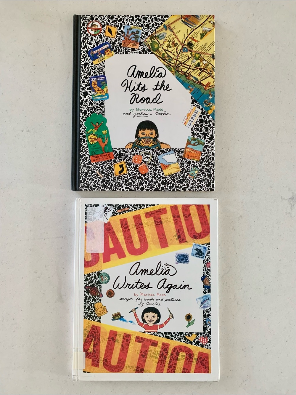 Amelia Hits the Road & Amelia Writes Again Marissa Moss - Vintage American Girl